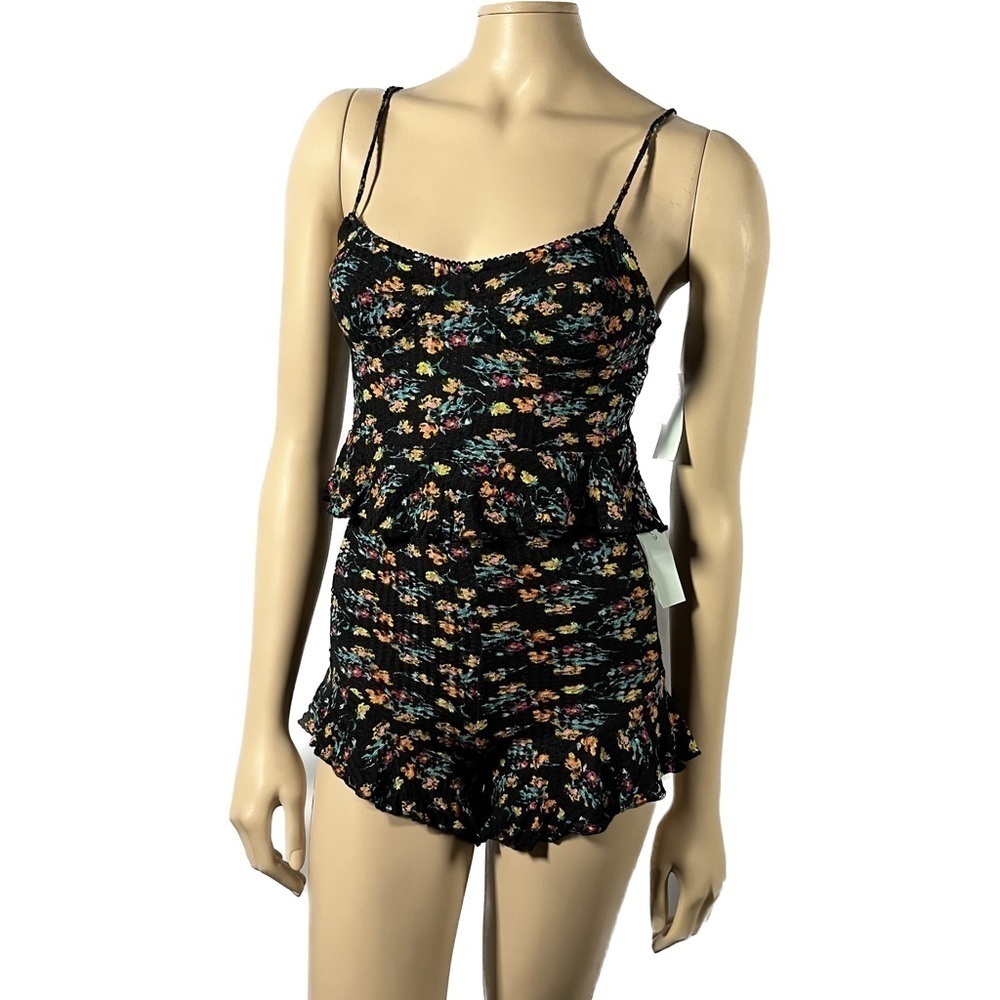 NWOT Free People One Cami Short Floral 2 piece Set